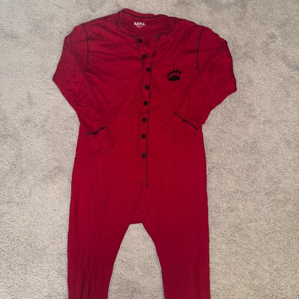 Bear Bum Adult Onesie Flapjack | Small | Red/Black - Picture 3 of 8